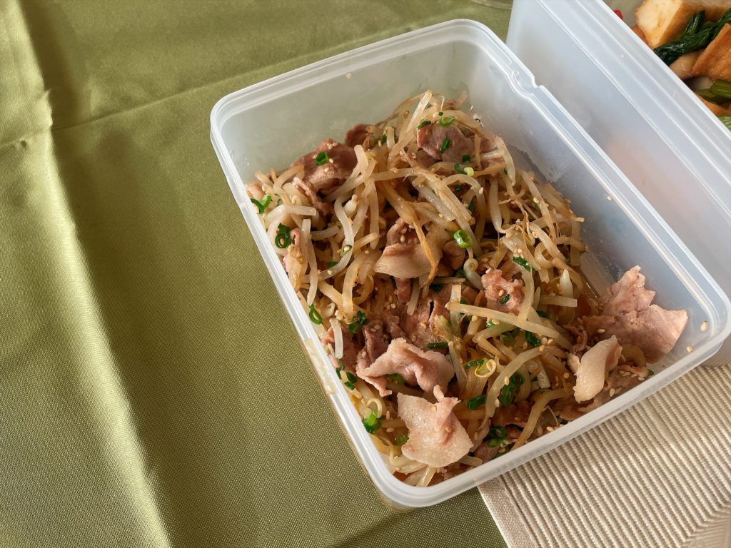 料理教室マンツーマン豚もやし