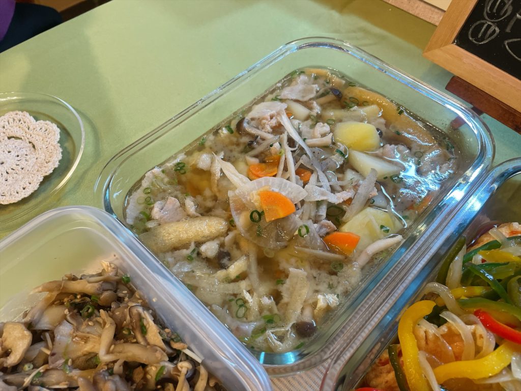 料理教室マンツーマン豚汁