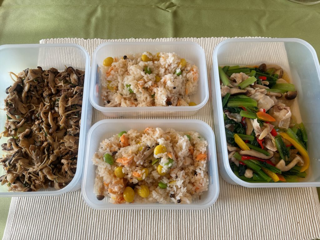 料理教室マンツーマン銀杏炊き込みご飯セット