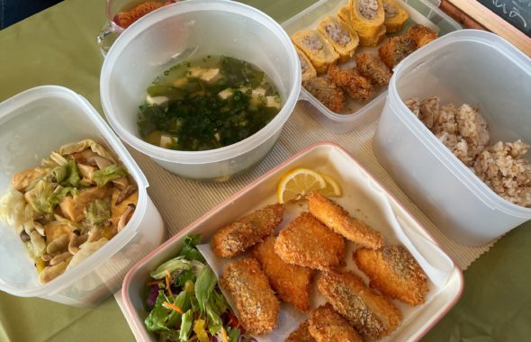 料理教室マンツーマンシャケフライセット