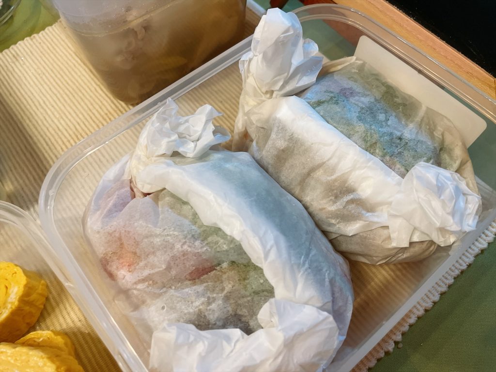 料理教室マンツーマン豚味噌シート包み蒸し