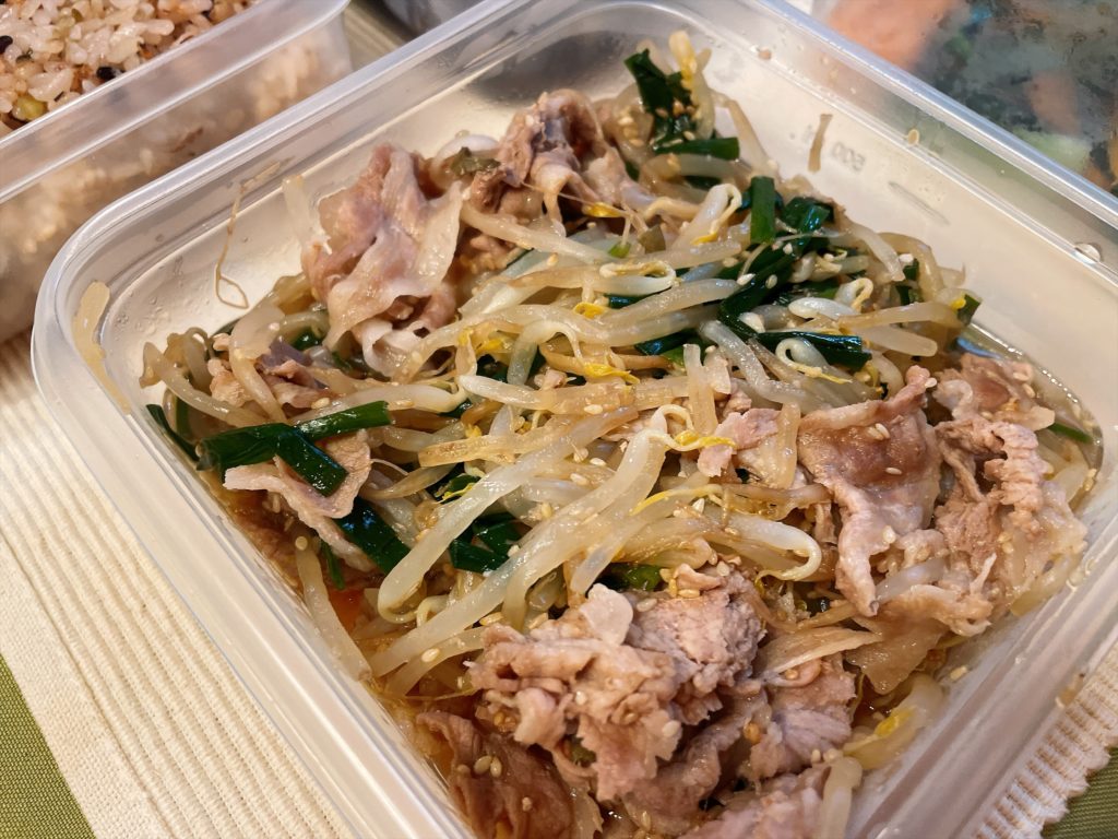 料理教室マンツーマン豚もやし